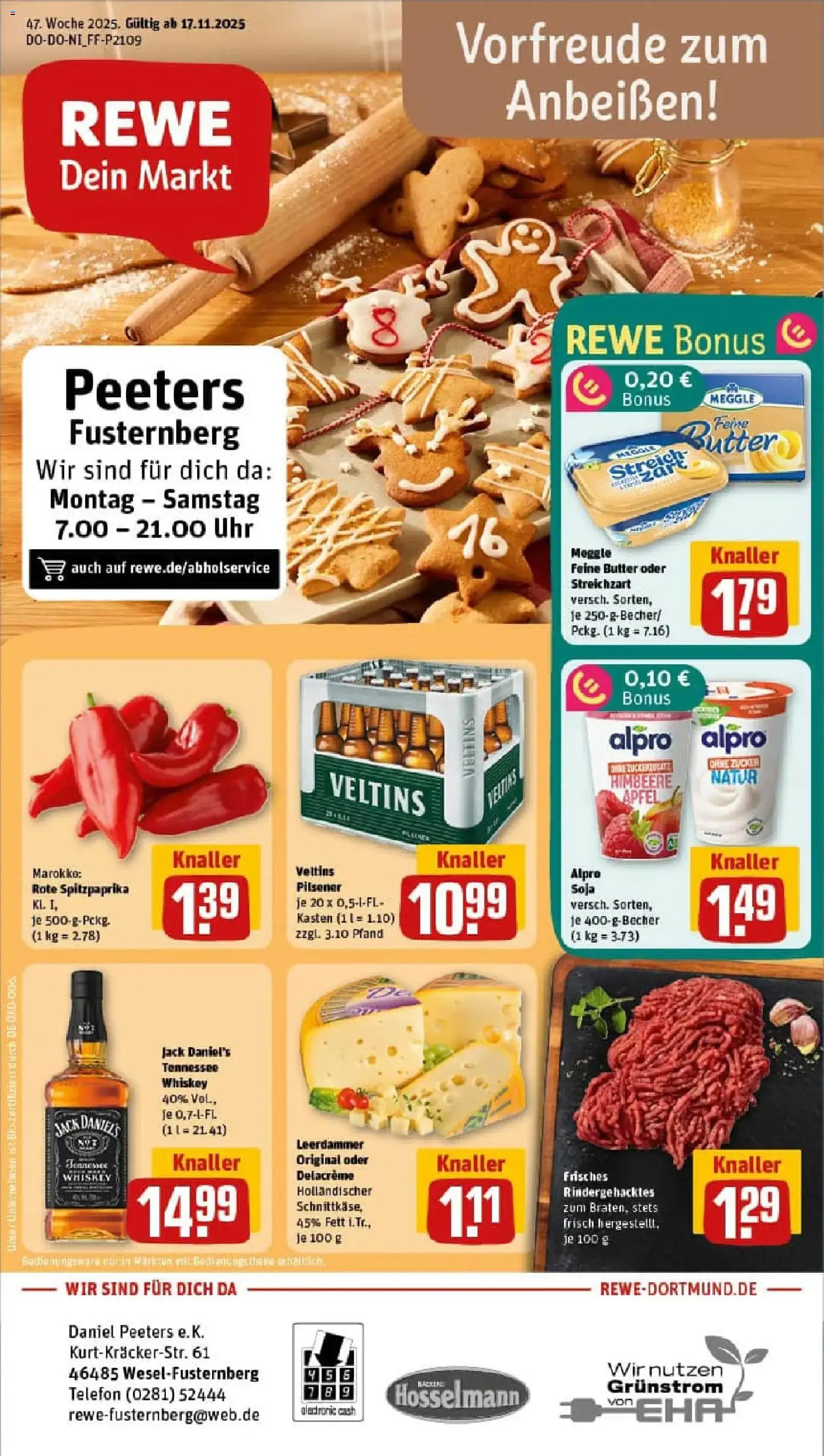 Vorschau von dem Prospekt des Geschäftes Rewe, gültig ab dem 17.11.2025