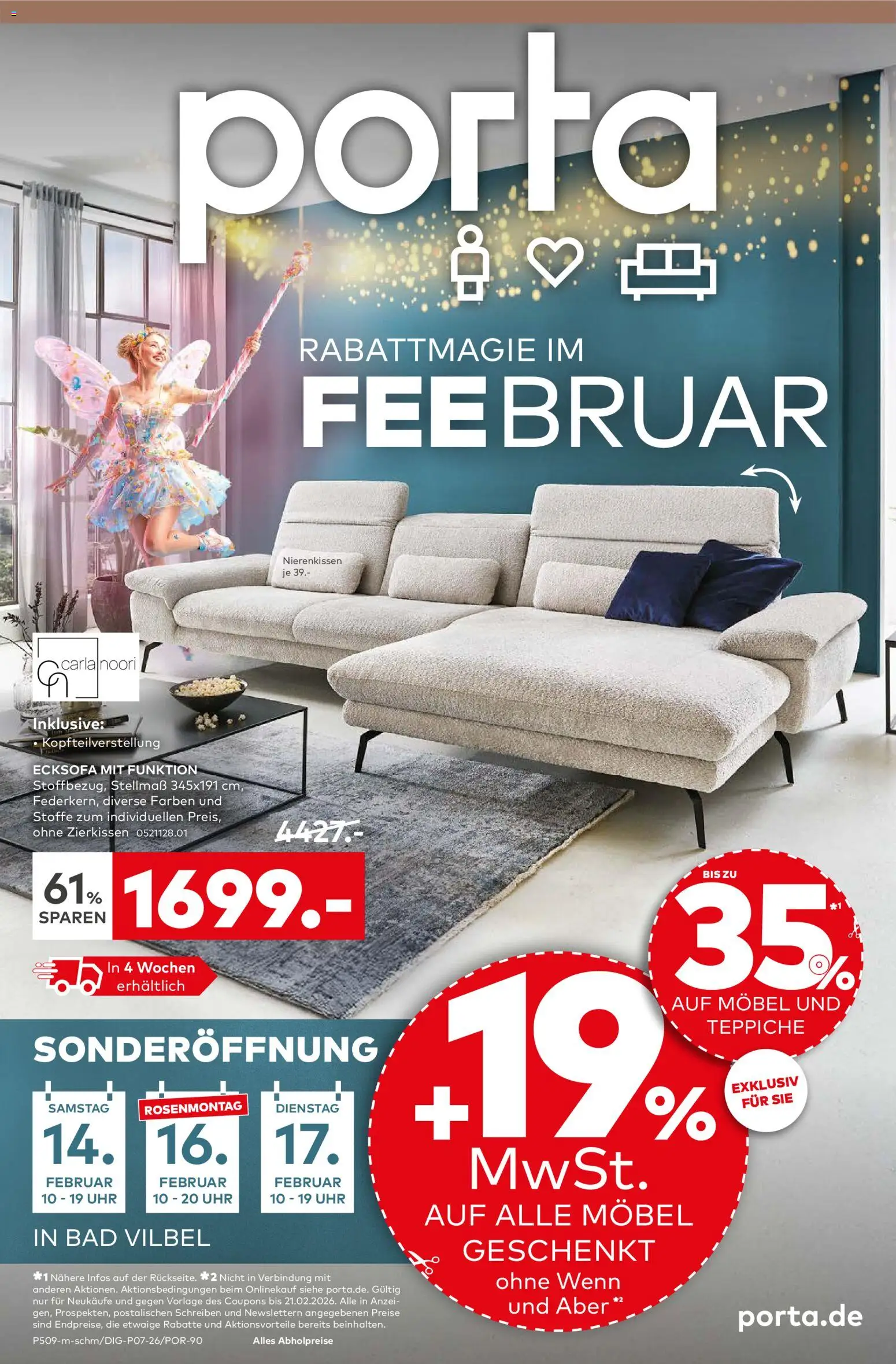 Vorschau von dem Prospekt des Geschäftes Porta!, gültig ab dem 08.02.2026