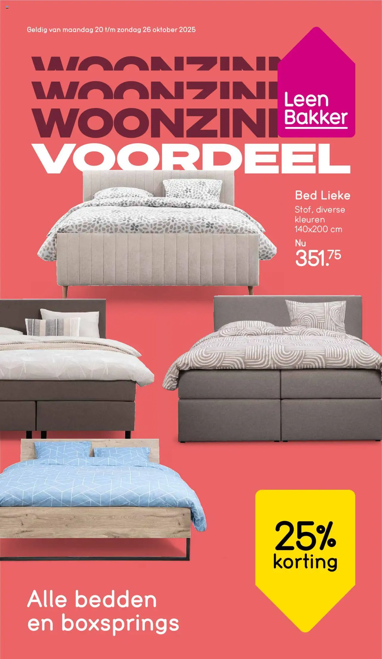 Leen Bakker shop Folder geldig vanaf 20-10-2025 - Paginanummer 1