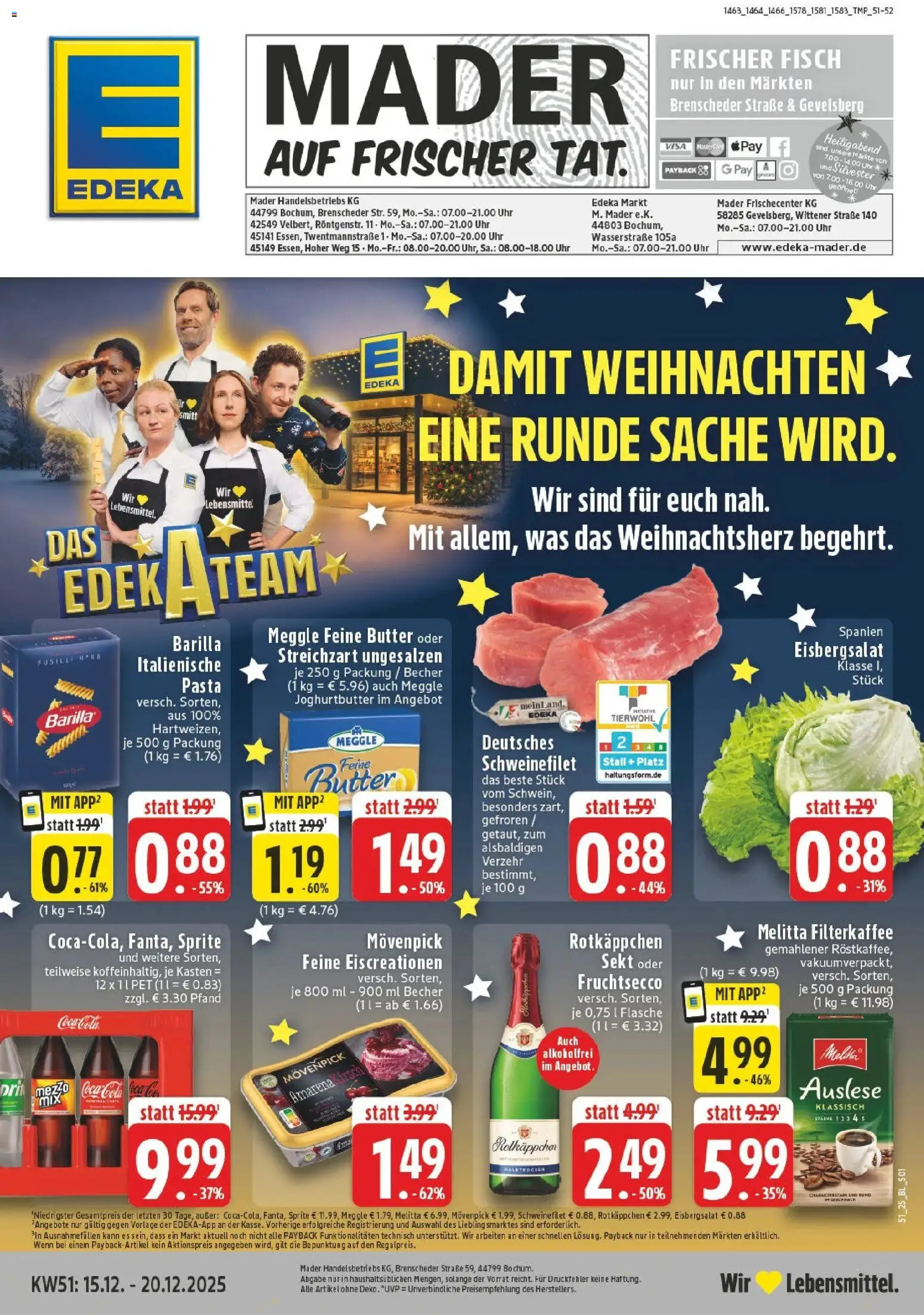 Vorschau von dem Prospekt des Geschäftes Edeka, gültig ab dem 15.12.2025