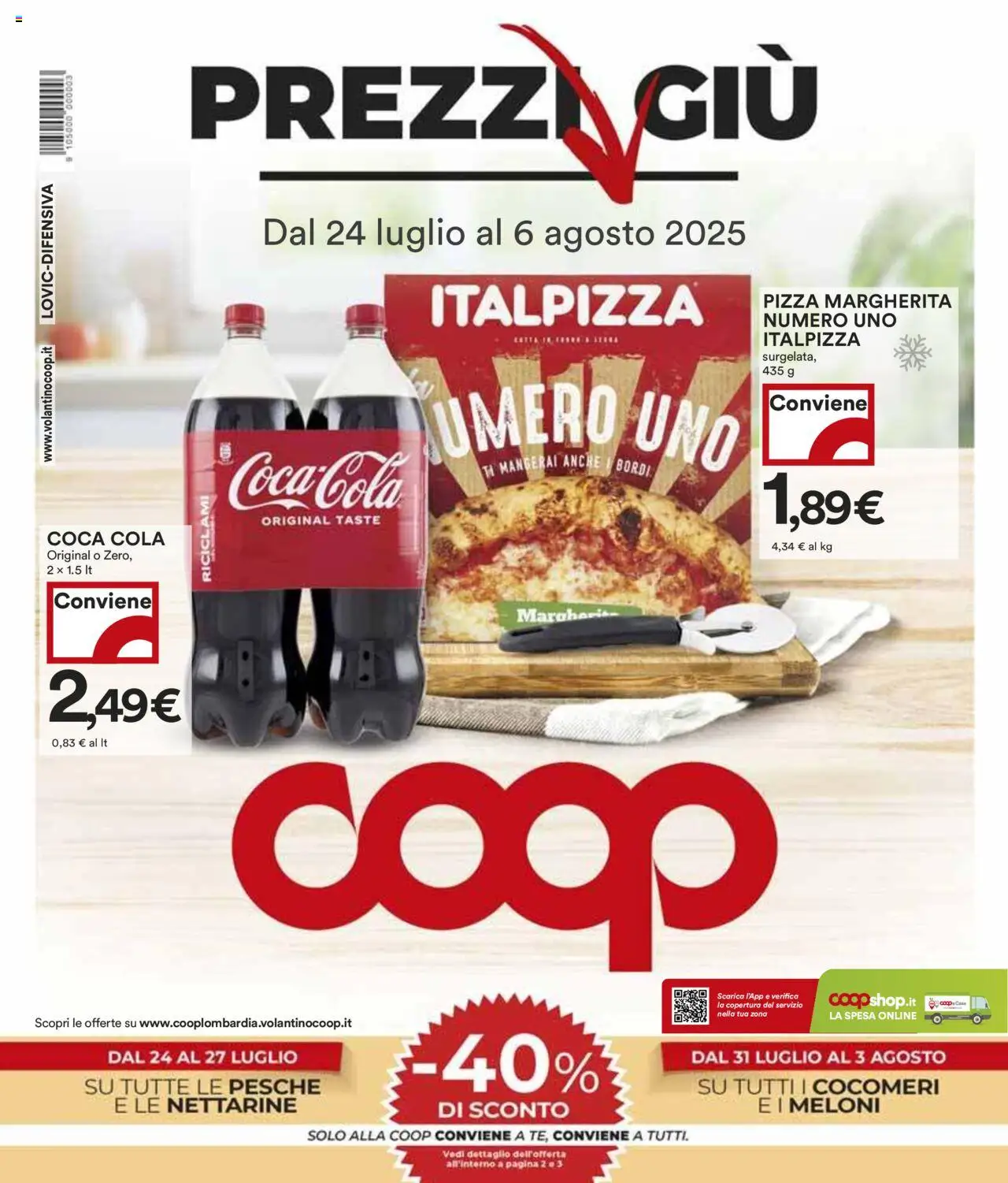 Volantino COOP valido da 24/07/2025 numero di pagina 1