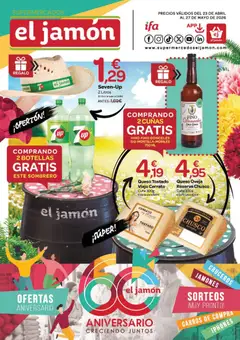 Vista previa del folleto de la tienda Supermercados El Jamón válido desde el 23/04/2026 