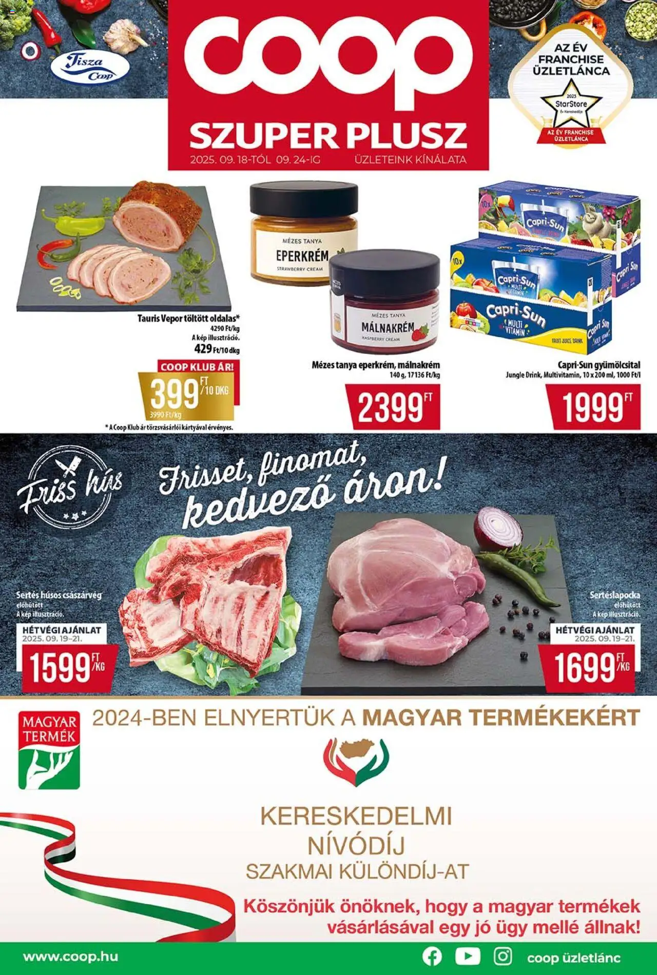 COOP aktuális szórólap, érvényes 2025.09.18.-től - 1 oldal