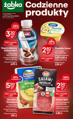 Pogląd gazetki "Codzienne produkty" ze sklepu Żabka ważnej od 19.11.2025