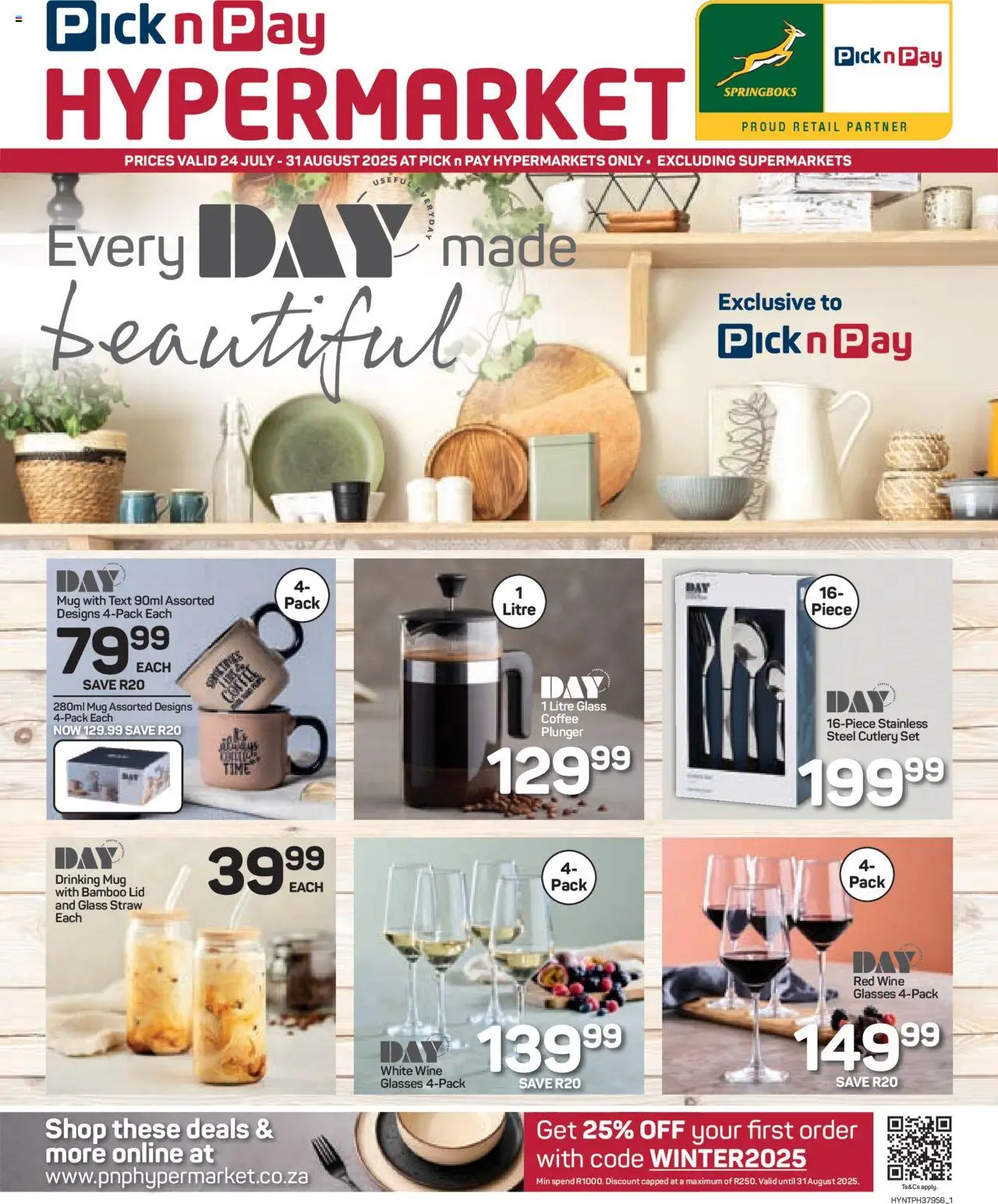Pick n Pay Hyper DAY Specials from 24/07 - 31/08/2025 > Promotions