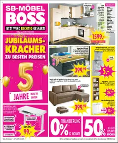 Vorschau von dem Prospekt des Geschäftes SB Möbel Boss, gültig ab dem 13.09.2025