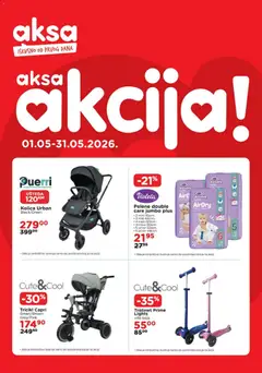 Pregled letka Katalog trgovine AKSA vrijedi od 01.05.2026