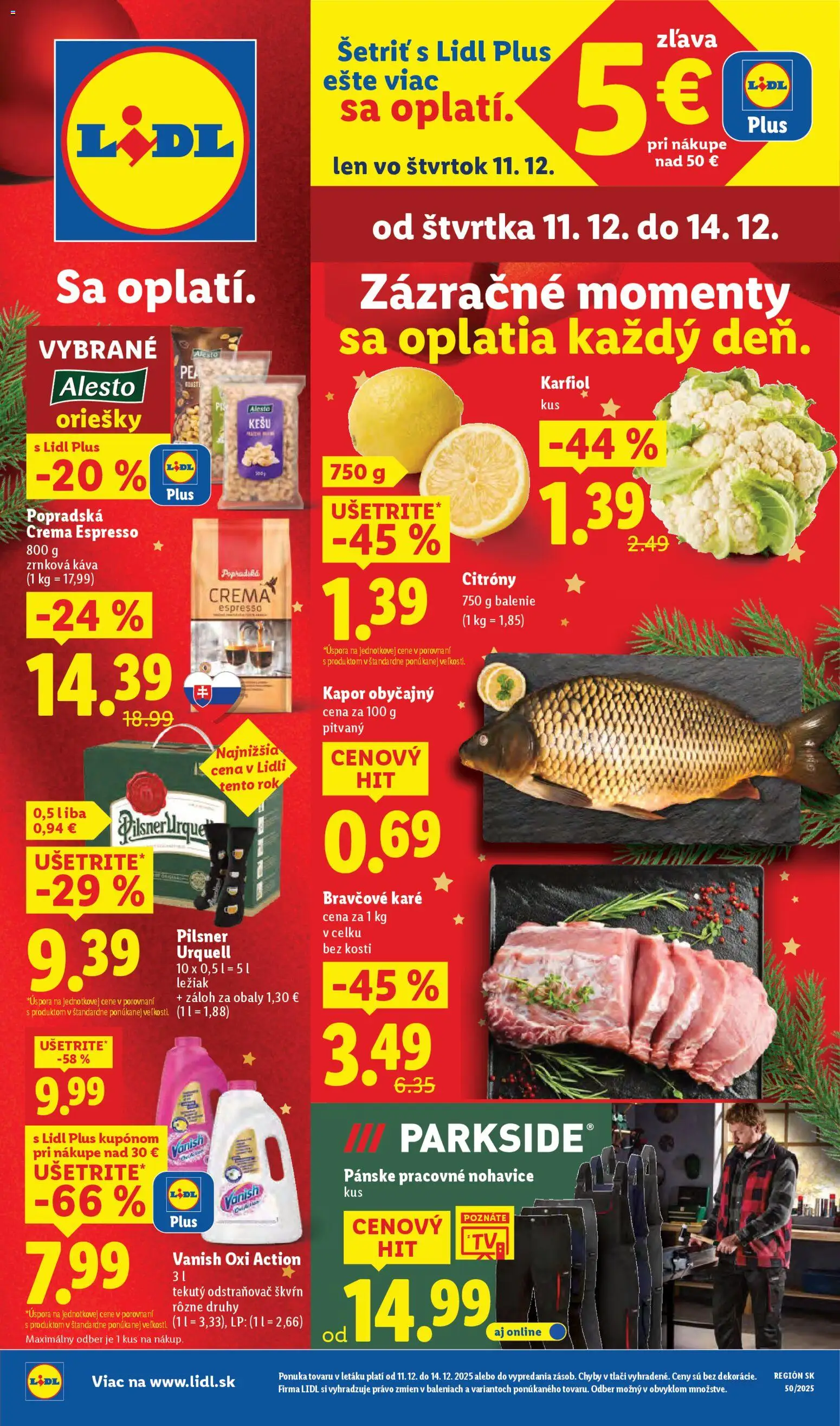 Náhľad Lidl letáku platného od 11.12.2025