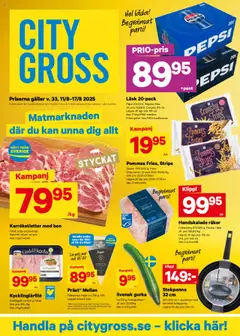 Förhandsgranska reklamblad Aktuella reklamblad City Gross från butik City Gross gäller från 11/08/2025