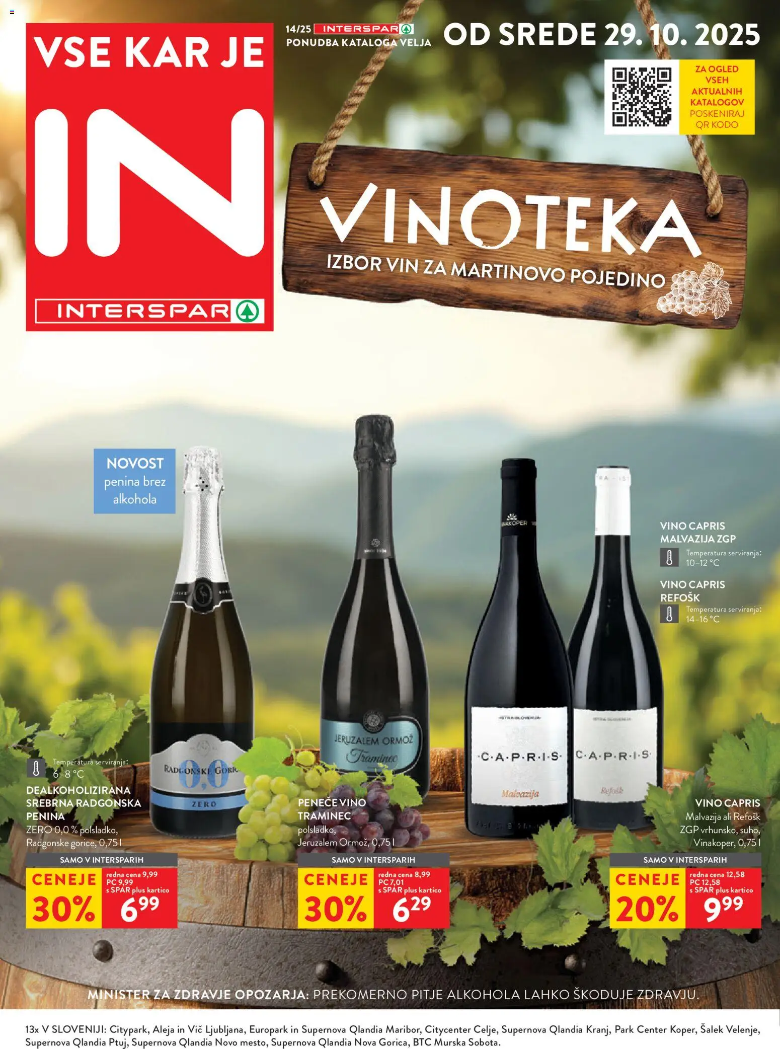 Spar Katalog interspar 14/25 od 29.10.2025 > Aktualna ponudba - stran 1