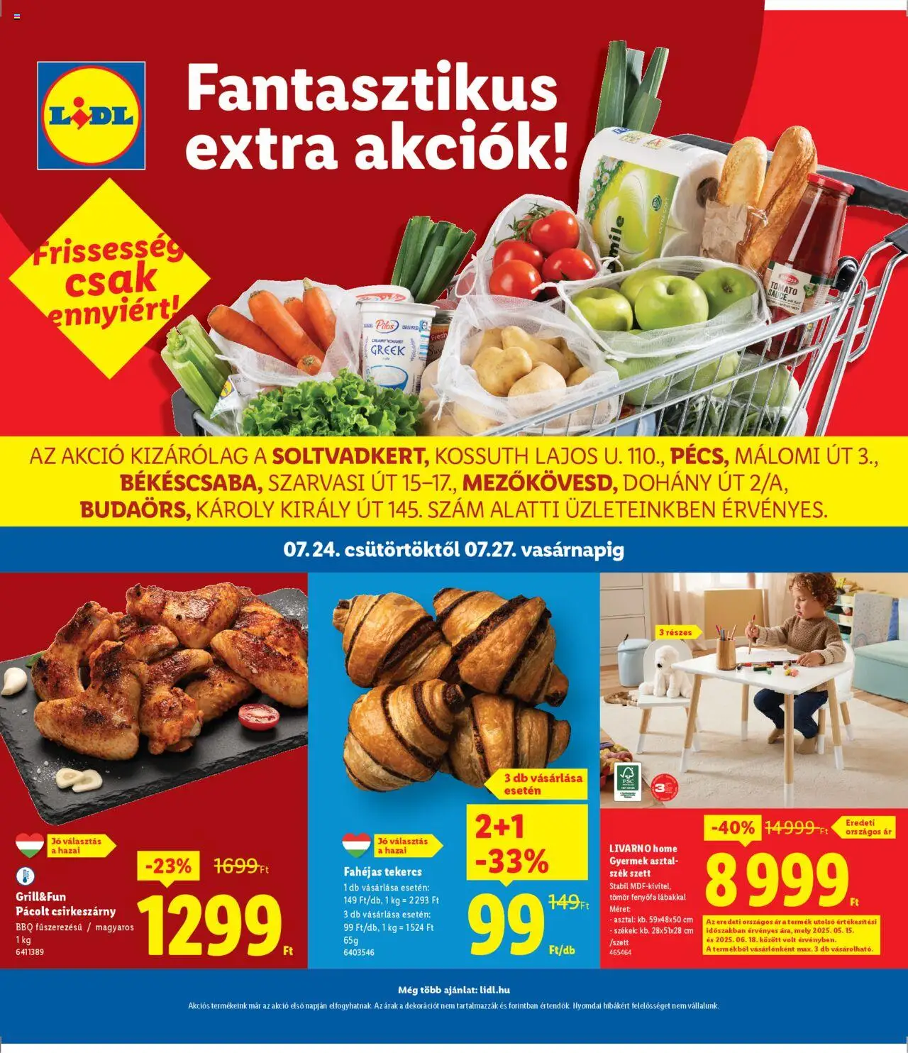 Lidl aktuális szórólap, érvényes 2025.07.24.-től - 1 oldal