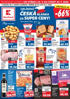 Náhled nabídky: Kaufland Leták - Plzeň Bory platný od 24.09.2025