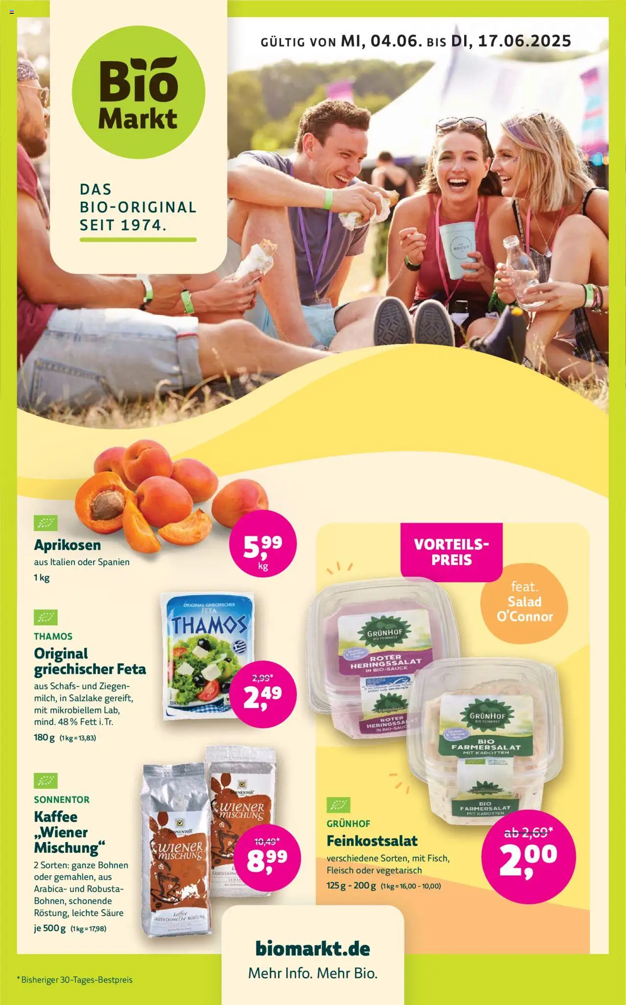BioMarkt Prospekt (vom 04.06.2025 - 17.06.2025) - Kaffee, Fleisch, Feta