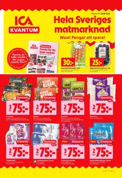 Förhandsgranska reklamblad Aktuella reklamblad ICA Kvantum från butik ICA Kvantum gäller från 25/08/2025