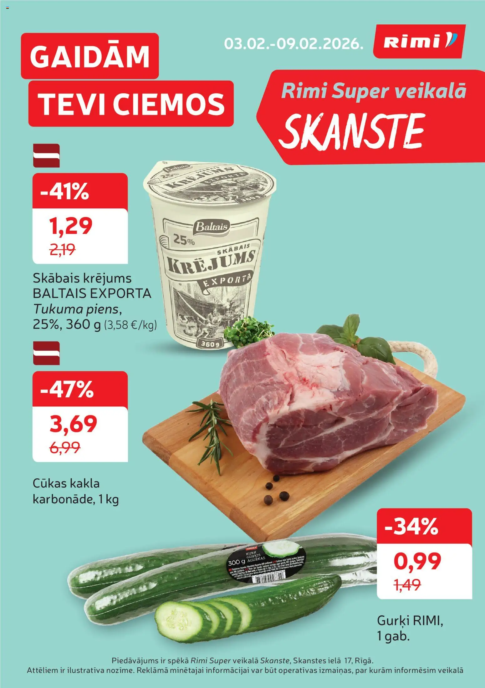 Skatīt Rimi akciju bukletu, derīgs no 03.02.2026.
