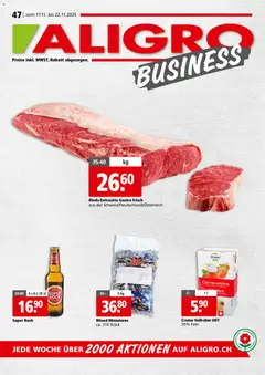 Vorschau des Merkblatts Aktionen Business Chavannes, Matran, Genf, Sitten vom Shop Aligro gültig von 17.11.2025 bis 22.11.2025