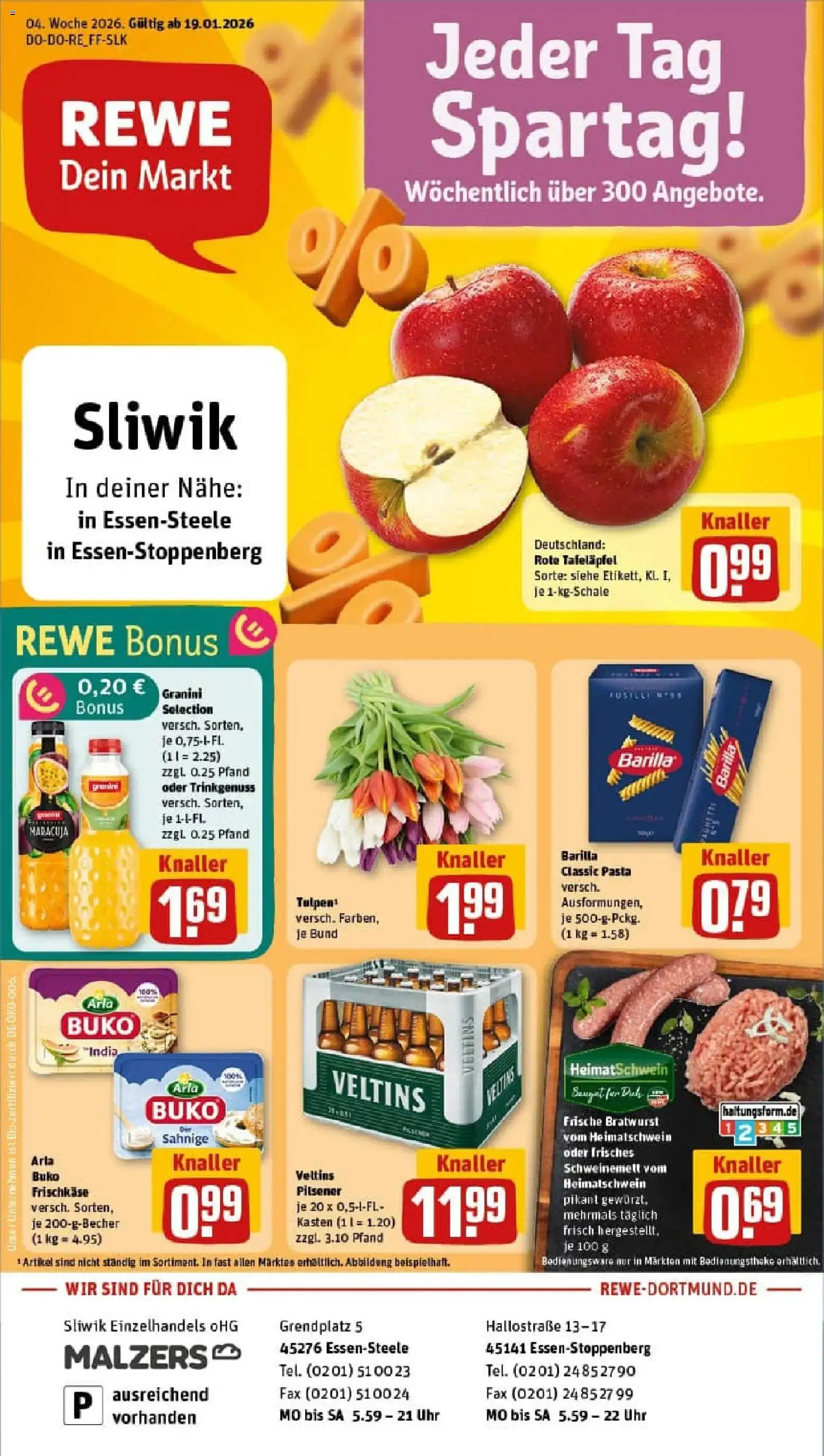 Vorschau von dem Prospekt des Geschäftes Rewe, gültig ab dem 19.01.2026