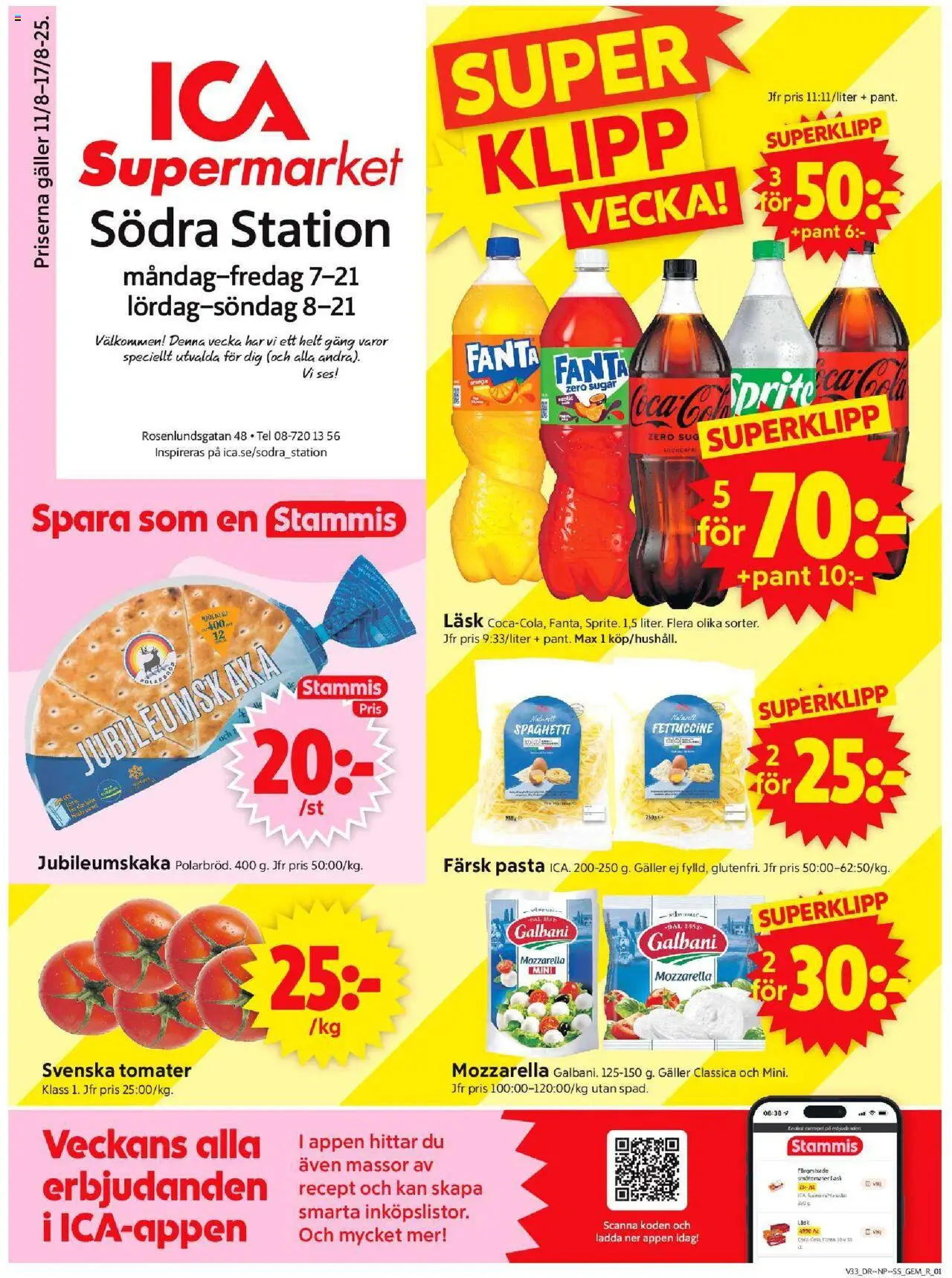 Stockholm är giltig 11/08 2025 > Veckans Erbjudanden gäller från 11/08/2025 till 17/08/2025 sidnummer 1