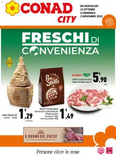 Anteprima dell'opuscolo Volantino City Sicilia dal negozio Conad valido da 22/10/2025