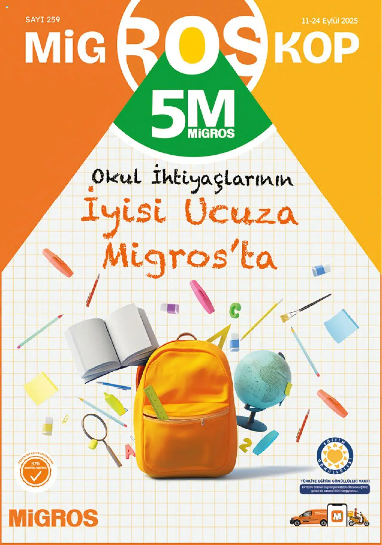 Migros Katalog 11 Eylül 2025 - Broşür "5M Migroskop Dijital" - Sayfa numarası 1