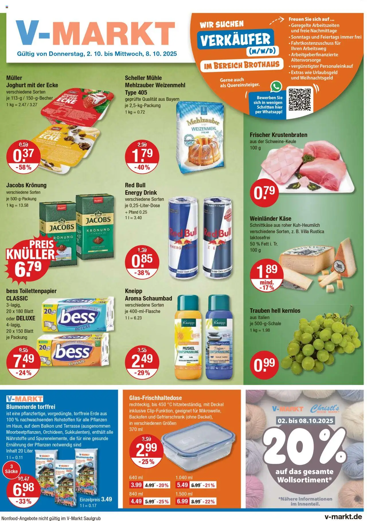 V-Markt Angebote (vom 02.10.2025) - Hallertau / Oberpfalz