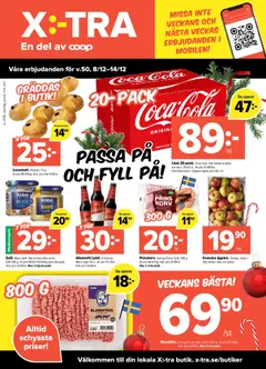 Förhandsgranska reklamblad Aktuella reklamblad Coop X:-TRA från butik Coop X:-TRA gäller från 08/12/2025