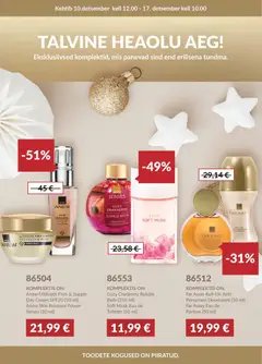 AVON kliendilehe eelvaade alates 2025.12.10