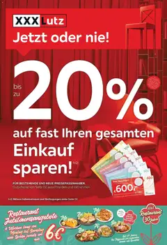 Vorschau der Angebote: XXXLutz Jetzt oder nie - Zell/See, Zams gültig ab 03.02.2026