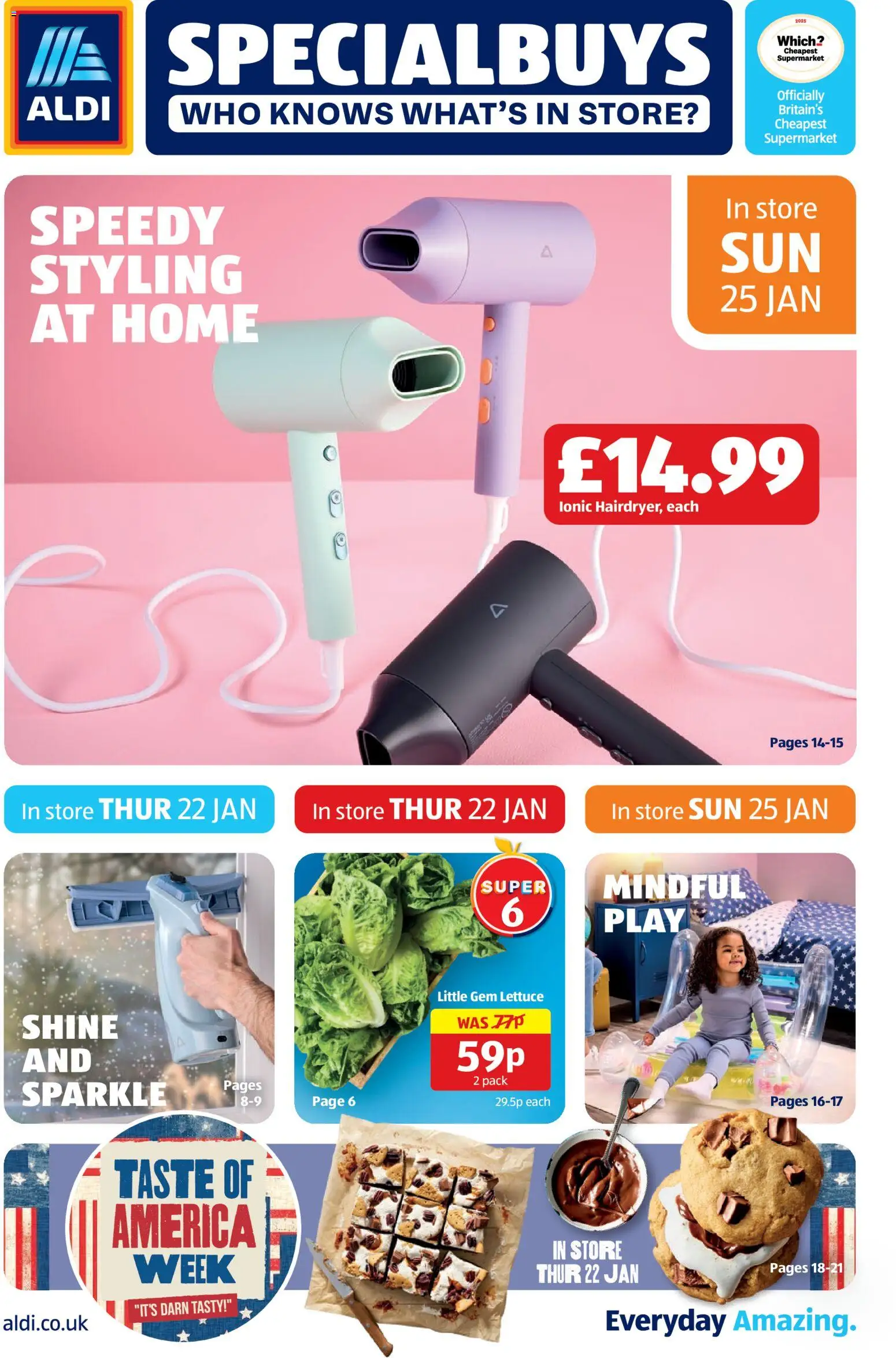 Preview of Aldi Weekly offers UK Specialbuys valid from 22/01/2026