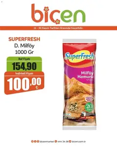 Biçen Market İndirim Superfresh 11.11.2025 - Broşürünün önizlemesi