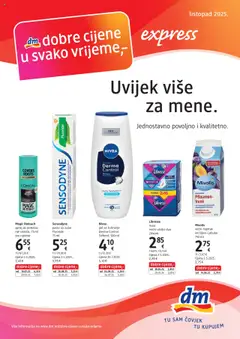 Pregled letka Katalog trgovine DM vrijedi od 01.10.2025