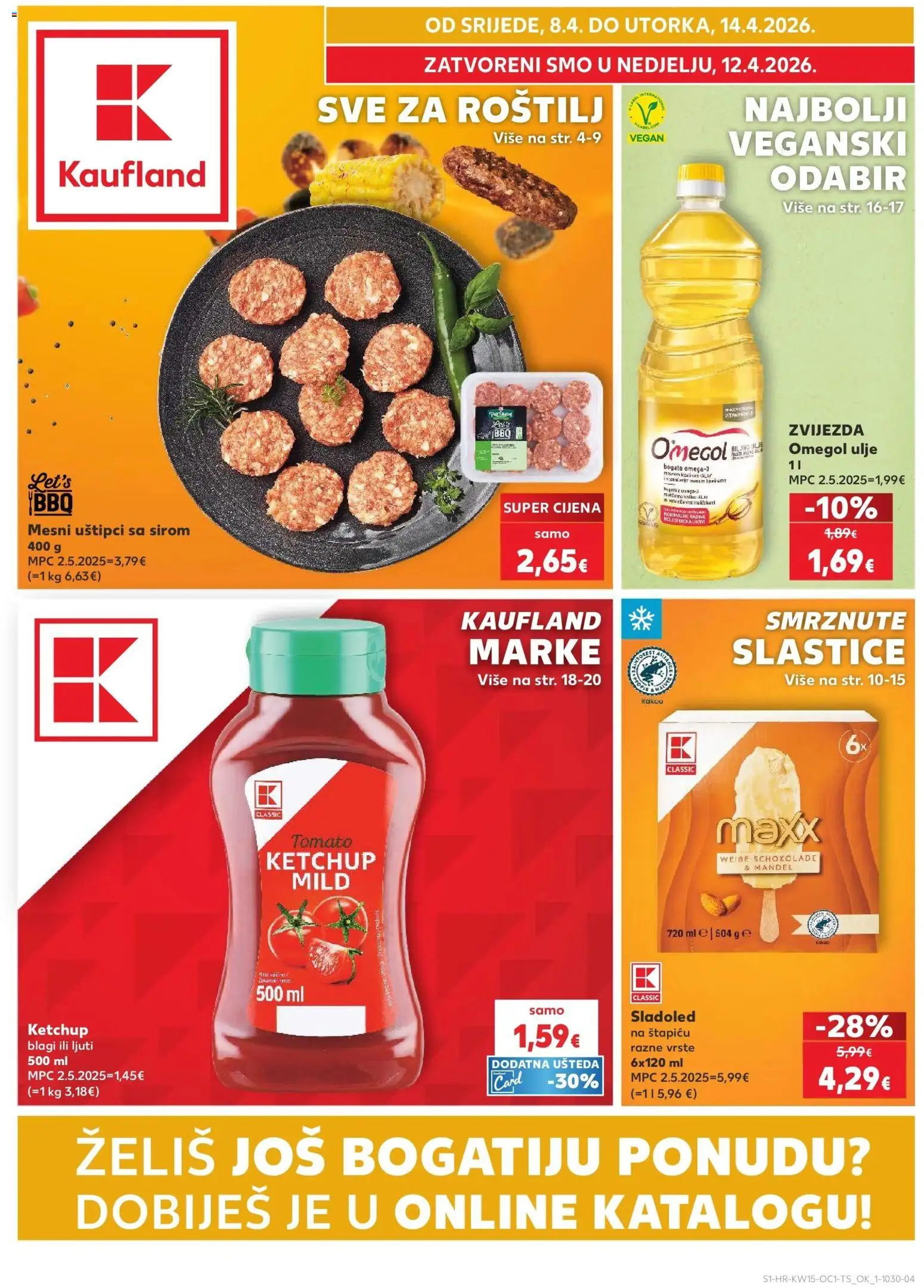 Pregled letka Kaufland Stvarni Katalog trgovine Kaufland vrijedi od 08.04.2026