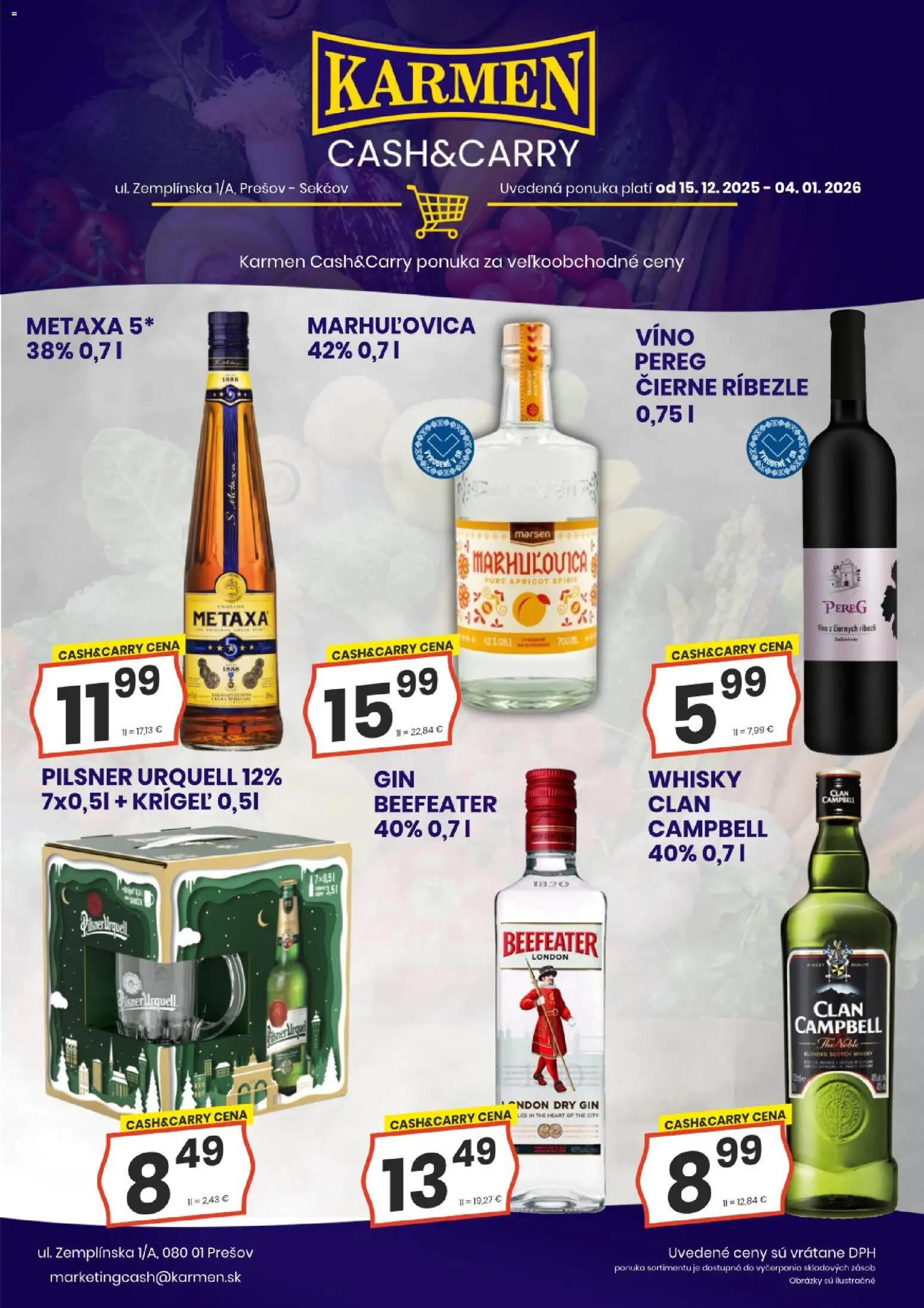 Náhľad KARMEN CBA letáku platného od 15.12.2025