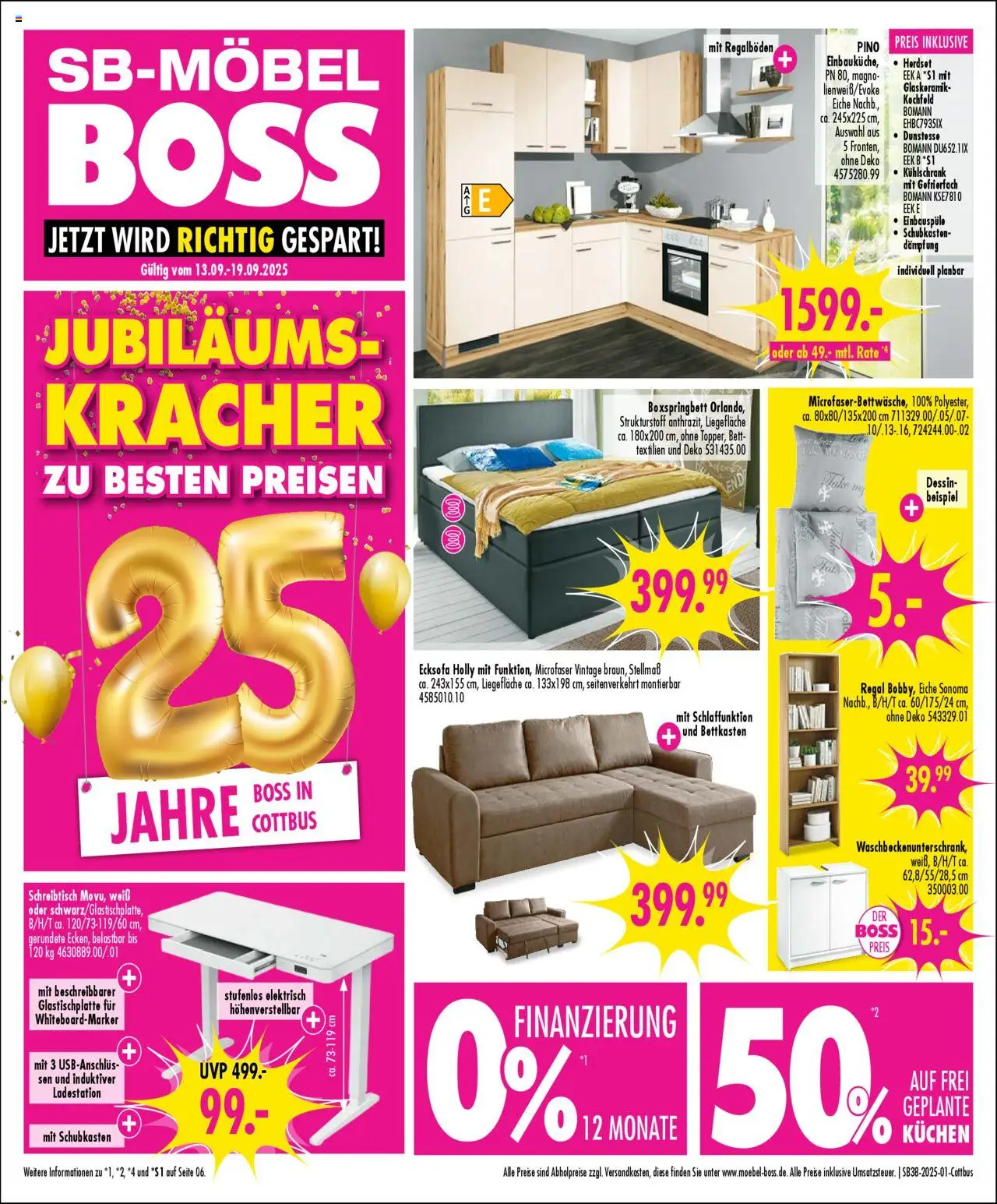 SB Möbel Boss Prospekt Cottbus (vom 13.09.2025 - 19.09.2025)