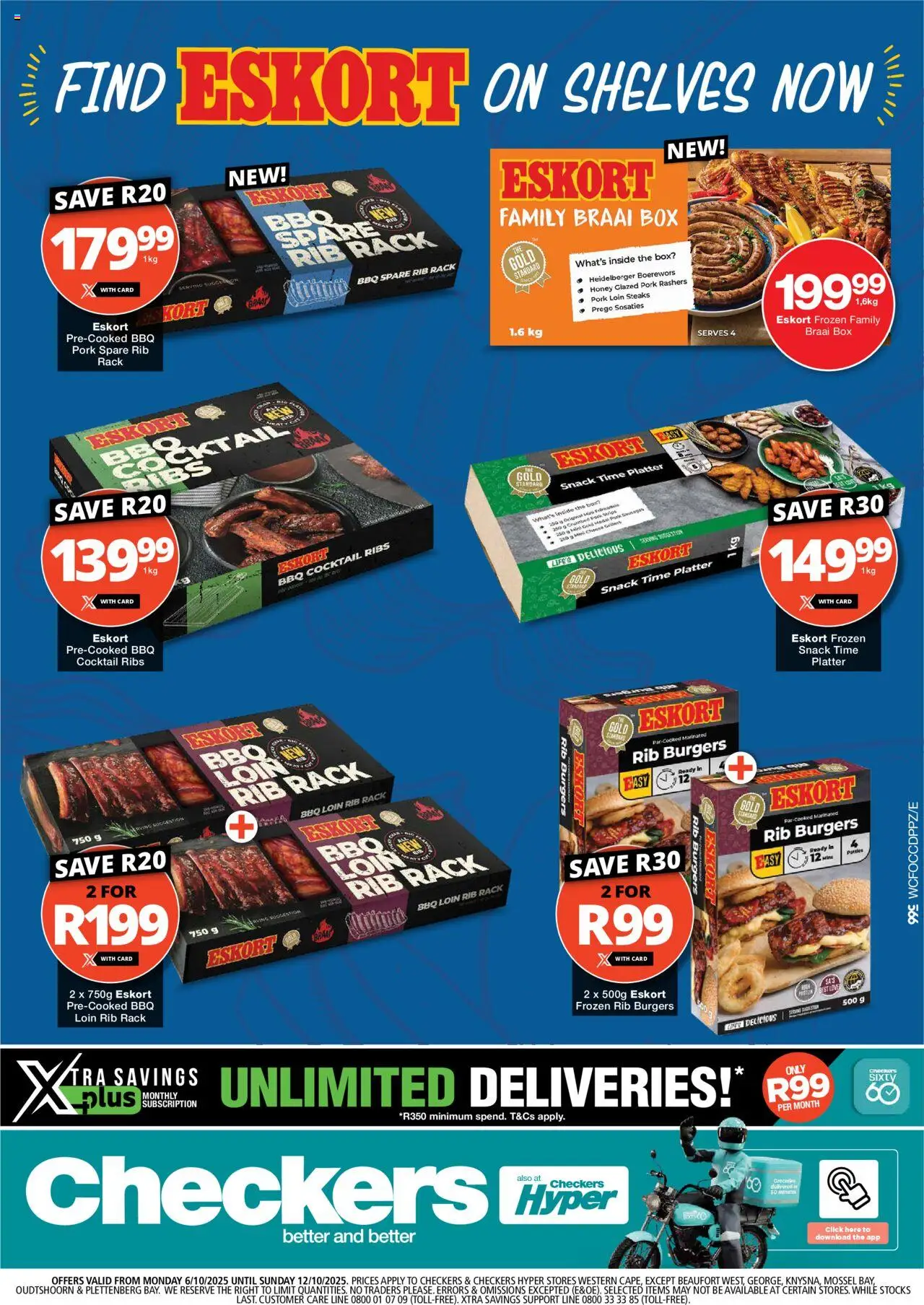 Checkers Western Cape - Eskort Promotion 06/10 - 12/10/2025 >> Catalogue