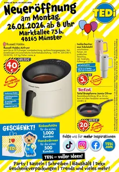 Vorschau von dem Prospekt des Geschäftes TEDi, gültig ab dem 26.01.2026
