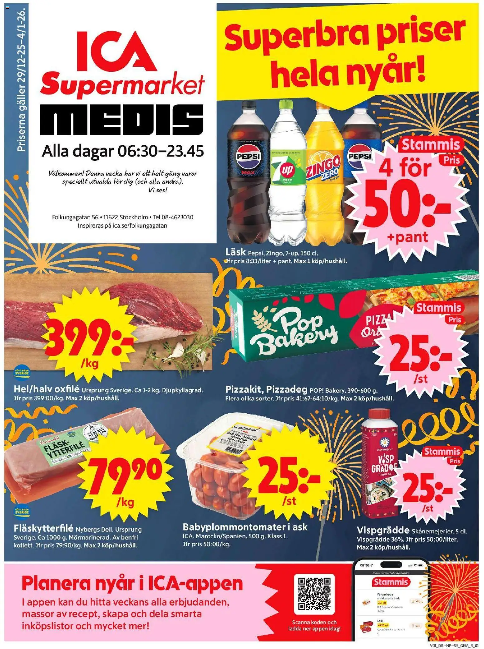 Förhandsgranska reklamblad Stockholm från butik ICA Supermarket gäller från 30/12/2025