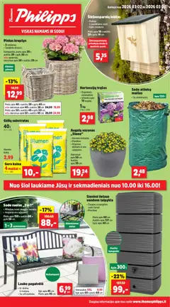 Thomas Philipps parduotuvės leidinio Thomas Philipps leidinys galiojančio nuo 2026.03.02 peržiūra