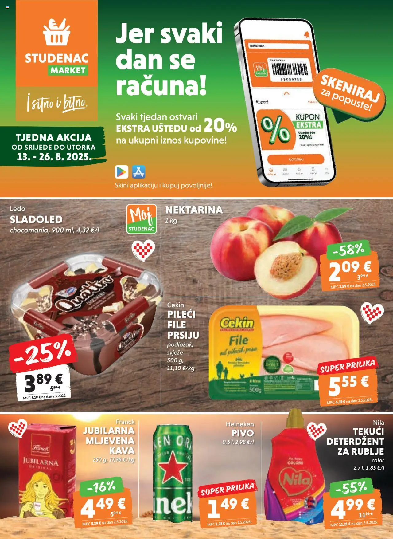 Studenac aktualni Katalog vrijedi od 13.08.2025 - tjedna akcija broj stranice 1