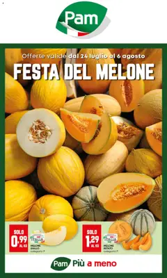 Anteprima dell'opuscolo Volantino Festa del melone dal negozio PAM valido da 24/07/2025