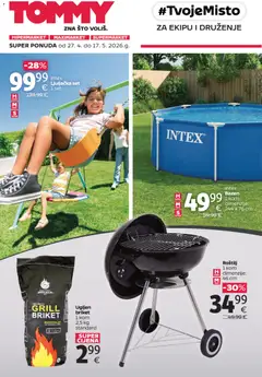 Pregled letka Tommy Super ponuda za roštilj: oprema trgovine Tommy vrijedi od 27.04.2026