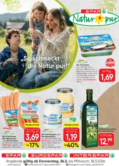 Vorschau der Angebote: Spar So schmeckt die Natur pur gültig ab 26.02.2026
