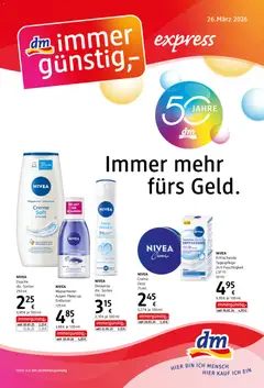 Vorschau der Angebote: dm drogerie markt dm drogerie markt Flugblatt April 2026 gültig ab 26.03.2026