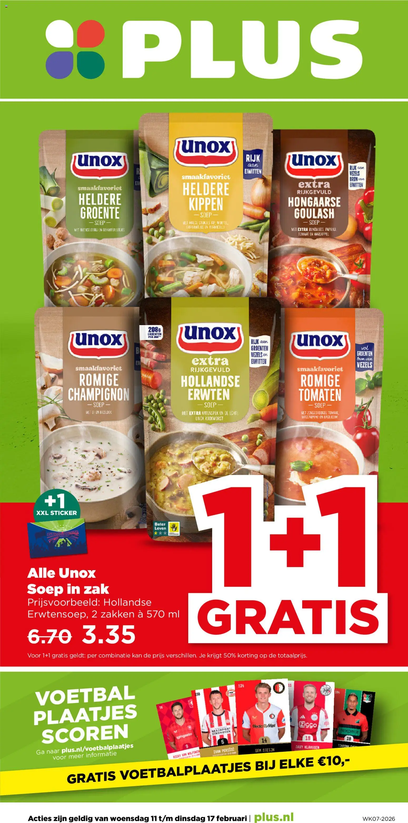 Voorbeeld van Folder week 7 van winkel Plus geldig vanaf 11-02-2026