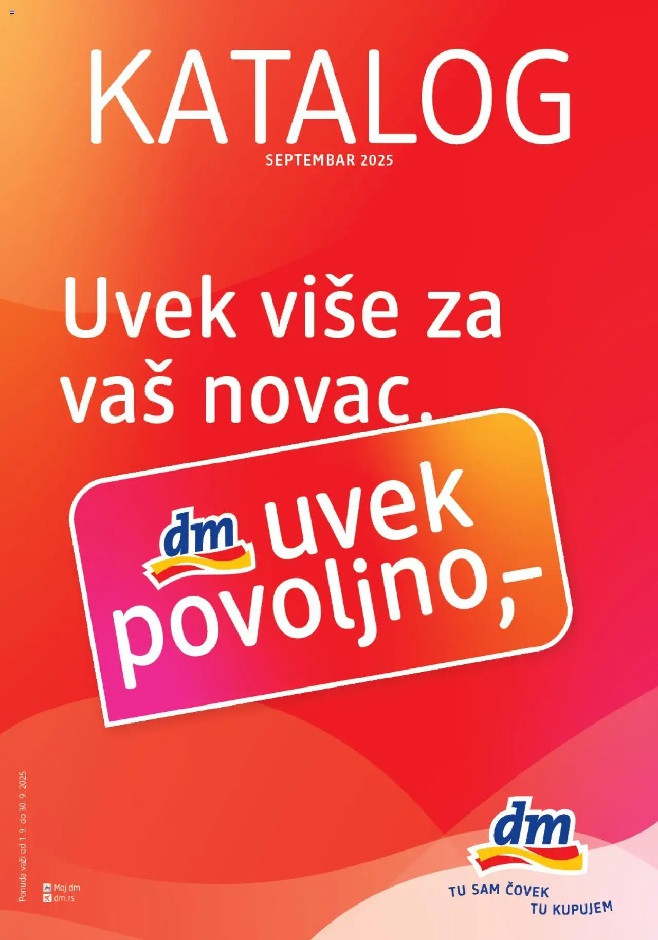DM Drogerie katalog važi od 01.09.2025 - stranica 1