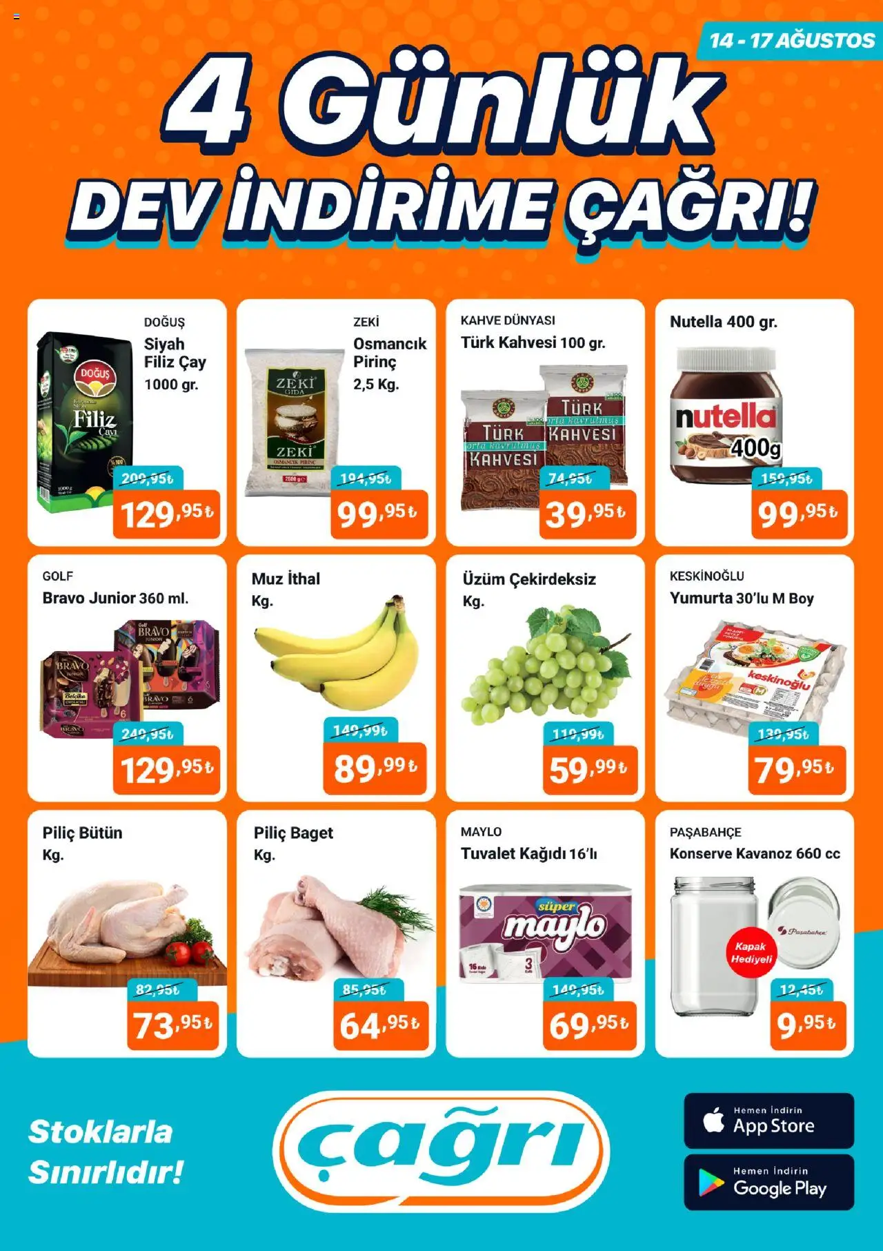 Çağrı Market Dev İndirim Kataloğu (14 Ağustos 2025) - Indirim, Broşür - Sayfa numarası 1