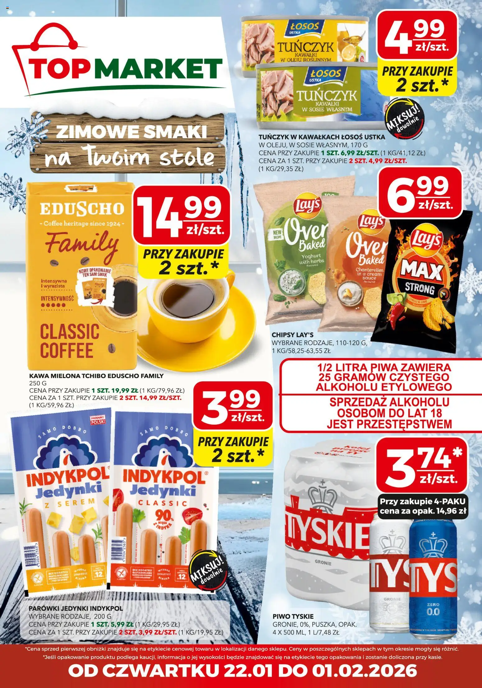 Pogląd gazetki "Gazetka" ze sklepu Top Market ważnej od 22.01.2026