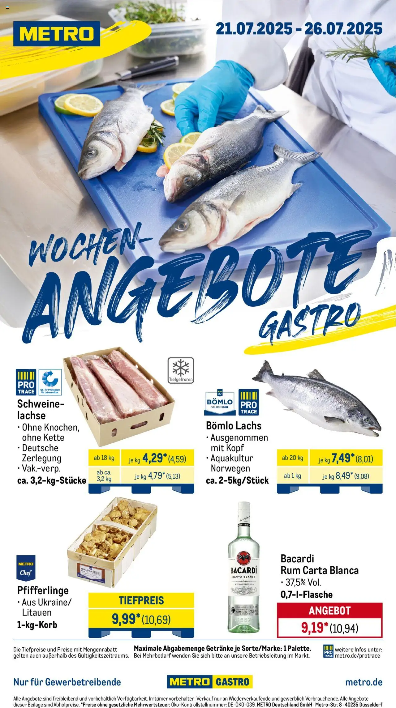 Metro Prospekt ab 21.07.2025 - Wochen-Angebote Gastro