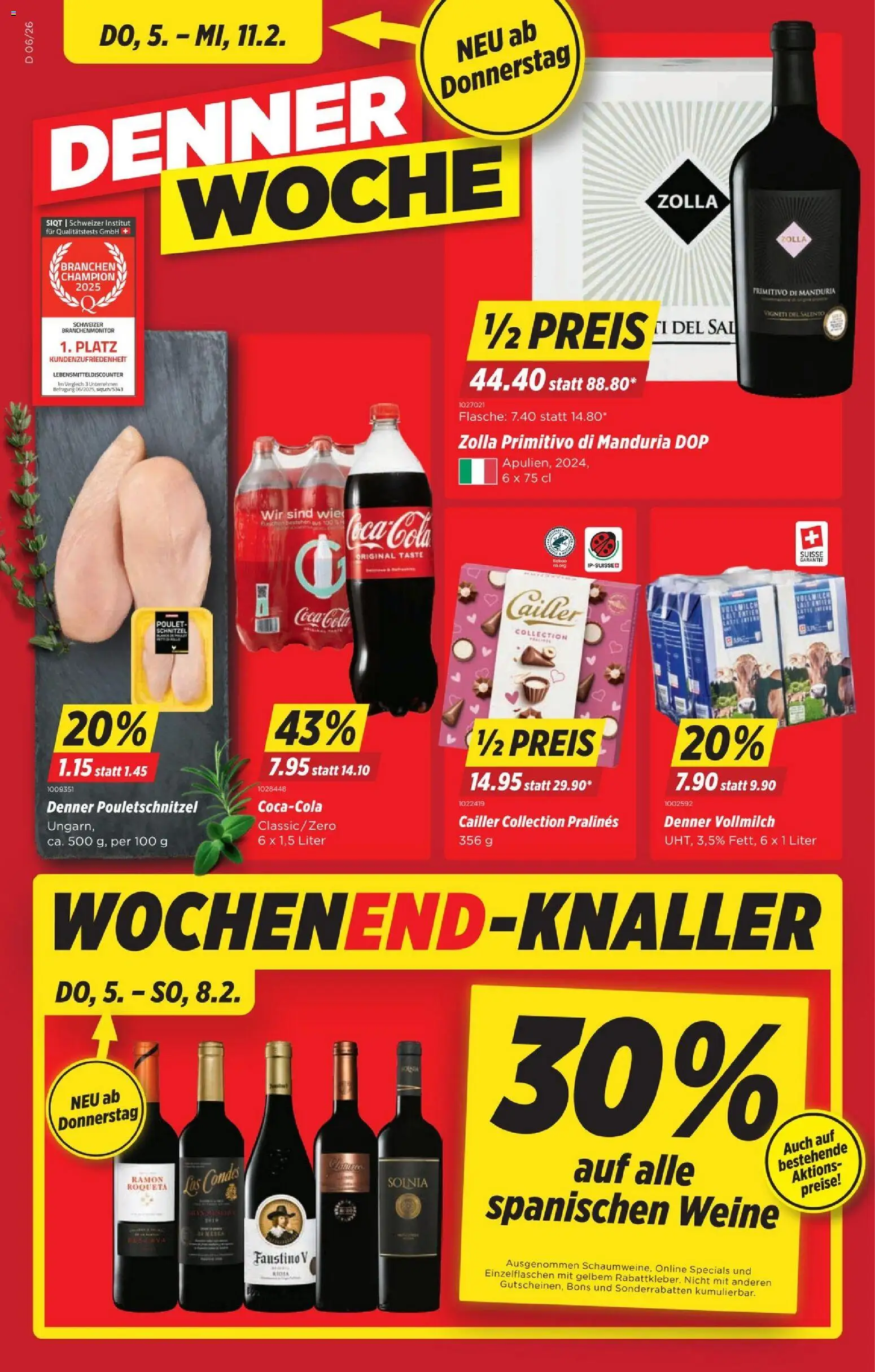 Vorschau des Merkblatts Aktionen vom Shop Denner gültig von 05.02.2026 bis 11.02.2026