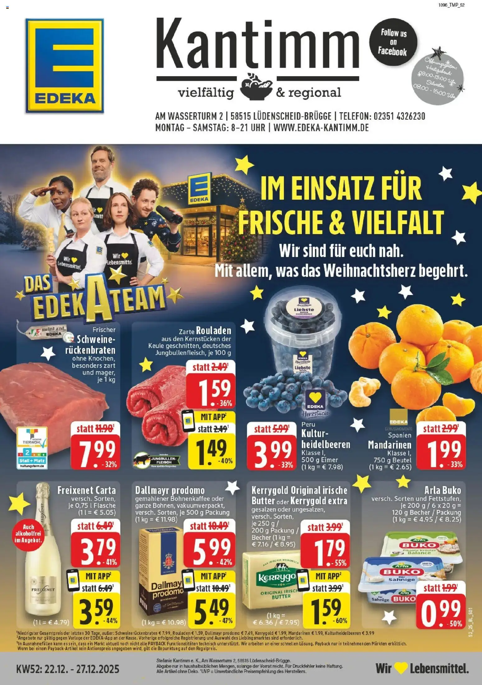 Vorschau von dem Prospekt des Geschäftes Edeka, gültig ab dem 22.12.2025